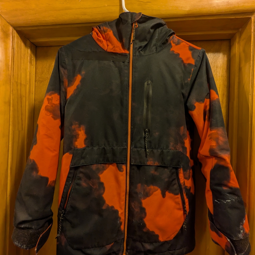 Kids Black & Red Hooded Jacket